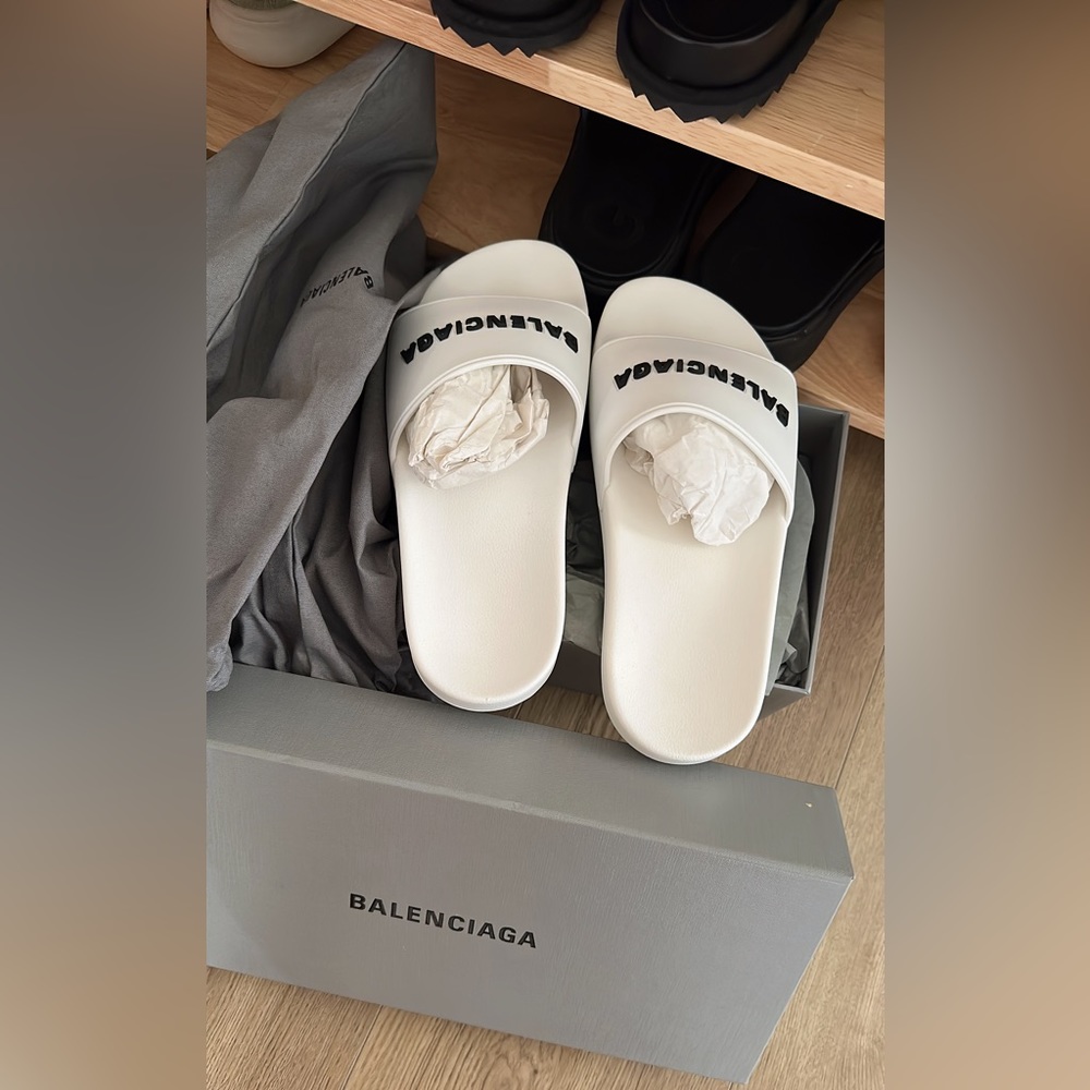Balenciaga white sandal